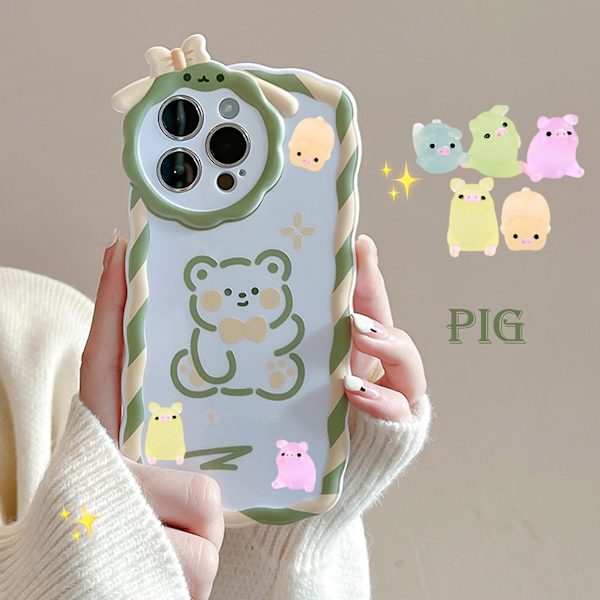 3 X 10 st Piggy Figurine Glow In The Dark Handgjord harts Lysande grisstaty Gör-det- phone case Dekoration Heminredning