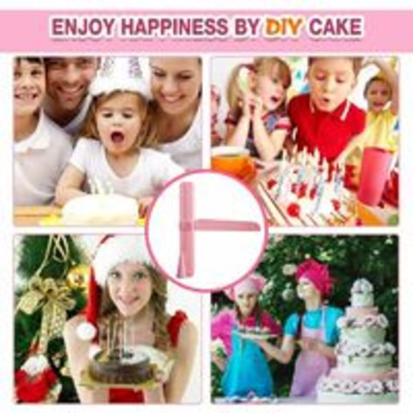 Kakun tasoitin, säädettävä kakkulastat Cake Scraper Fondant tasoitustyökalu Kakun koristeluun kiillotusaine tasoitin (2 kpl pakkaus)