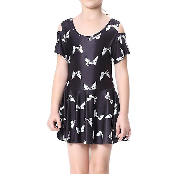 Kids Girls Muslim Modest Swimwear Islamic Swimsuit Black 6-7 Years