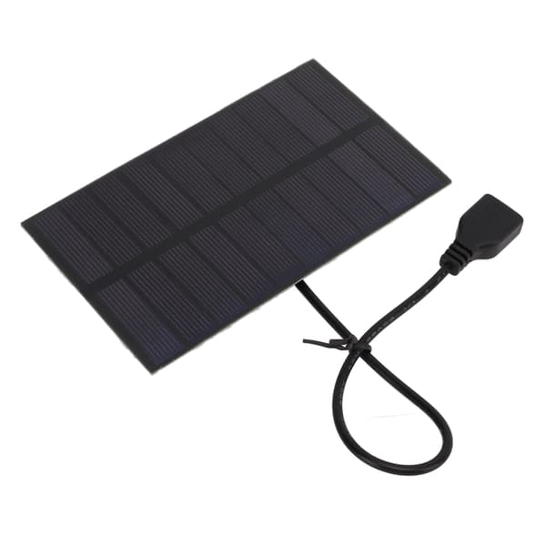 1.5W 5V Monokrystallinsk Silisium DIY Solcellepanel USB-Grensesnitt Fleksibelt Mini Solcellepanel