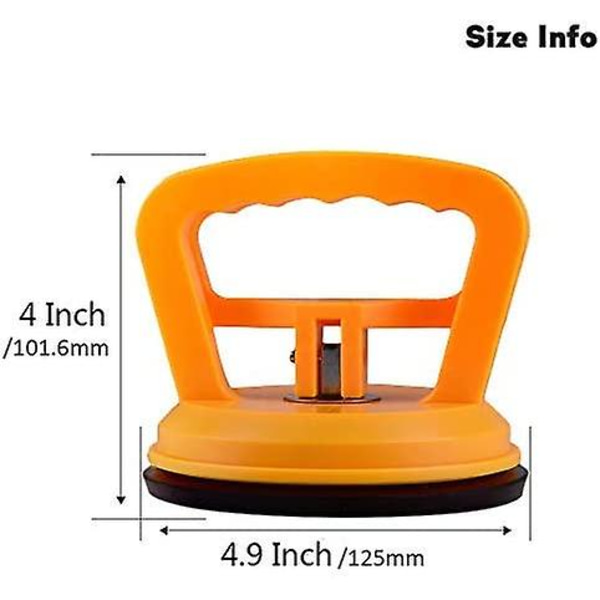 Pack 2 Pack fönsterlyftare med sugkopp, 5 "automatisk drag-, vakuumlyftare för att lyfta glas / kakel / spegel / Gran
