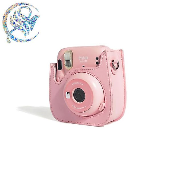 Fujifilm Instax Mini11 -kameralaukku vaaleanpunainen