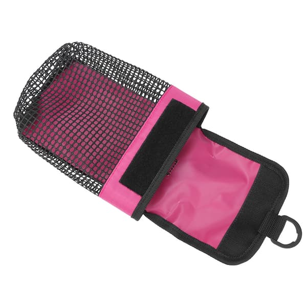Utendørs Bærbar Lett Dykkeutstyr Mesh Bag med Spenne Rose Rød