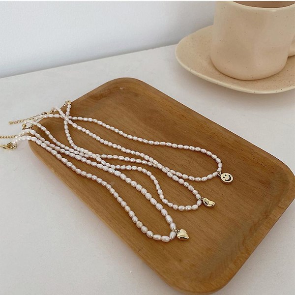 Halskjedesett Pearl Smile Girls&#39; Motesmykker Ac3132 necklace A09