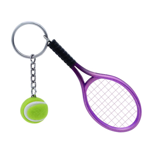 Mini Tennismaila Avaimenperä Avaimenperä Koru Tennispallo Avaimenperä Autolaukku Riipus Avaimenperä Lahja (satunnainen väri)