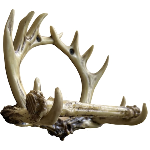Rustik 8-punkts Antler väggmonterad toalettpappershållare - Badrumsinredning