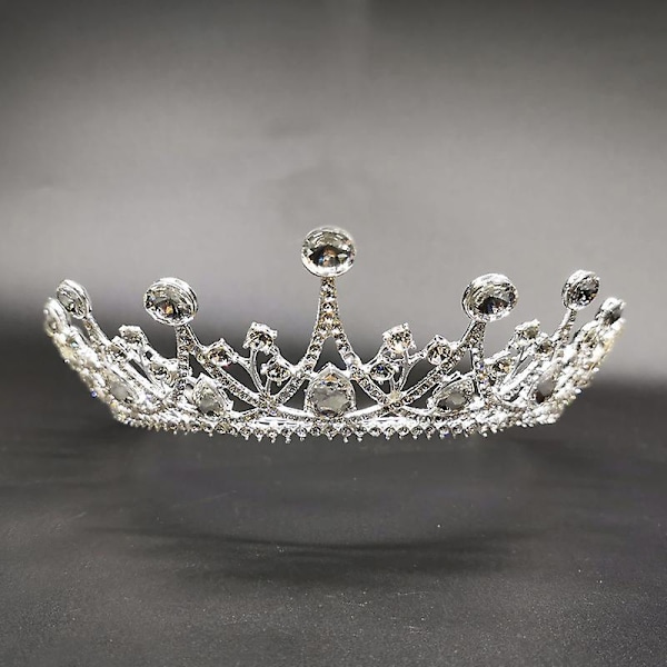 Kronprydnad Bröllopstillbehör Enkel Legering Diamant-besatt brudgalvaniseringsklänning