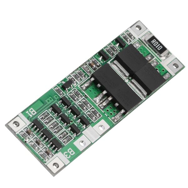 20A litiumakun suojapiiri 3S Li-Ion-kennoille, BMS PCB -piirilevy sinisenä ja vihreänä