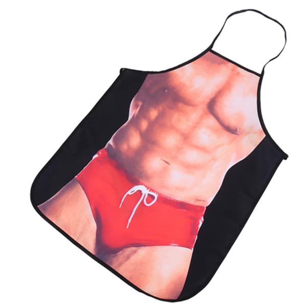 Morsomt 3D vanntett sexy mannforkle