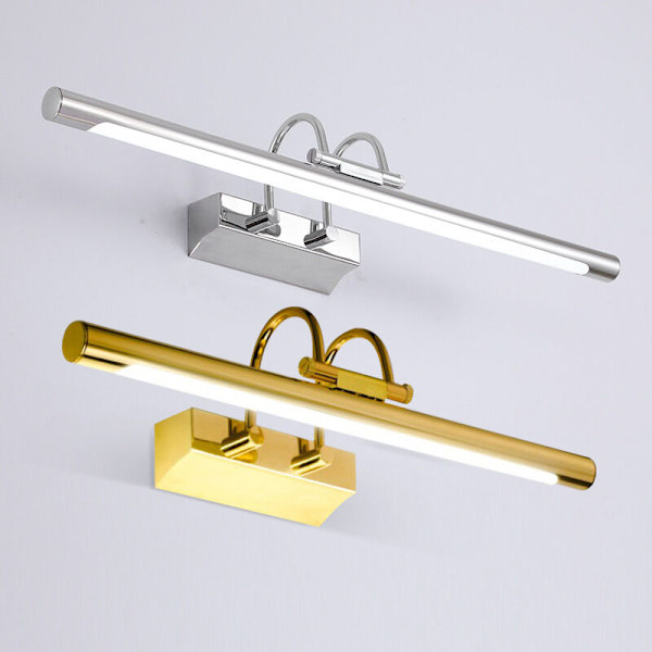 8w 48CM Gull Hvit LED Speil Front Lys Vegg Bad Retro Lampe for Hotell Restaurant Buet Arm, Varm Hvit Sengekant L