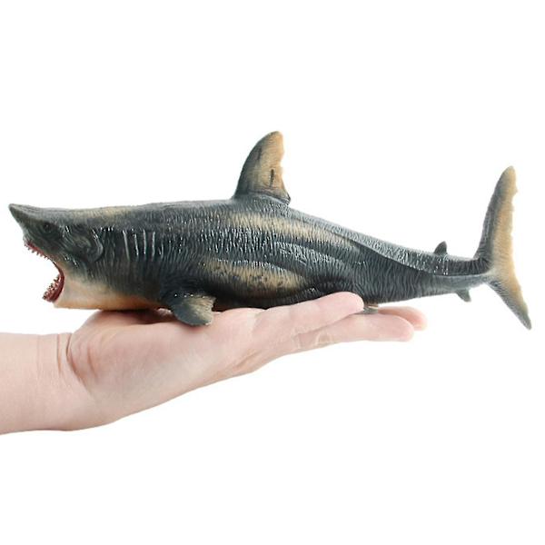 Stor Megalodon hai leketøy Praktisk evne Rustsikker beste samling Realistisk sjødyr Hvit hai figur for dekor