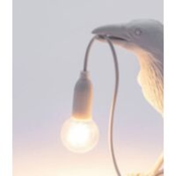 Black-resin lucky bird kråke vegglampe bordlampe nattlampe soverom nattbord stue vegglampe ho