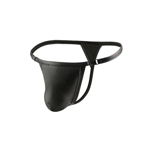 Jockstrap underkläder i konstläder för män rygglösa byxor