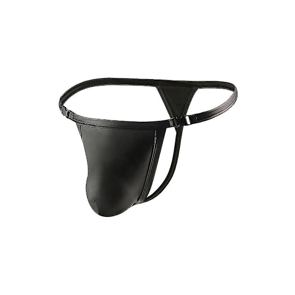 Miesten keinonahkainen Jockstrap Alusvaatteet Selkänojattomat alushousut