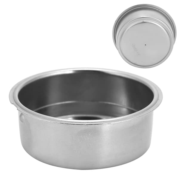 Dobbelt Kop Kaffe Filterkurv i Rustfrit Stål