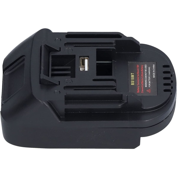 Bs18mt batteriadapter konvertera för Bosch 18v till för Makita power med 5v 2.1a USB laddning