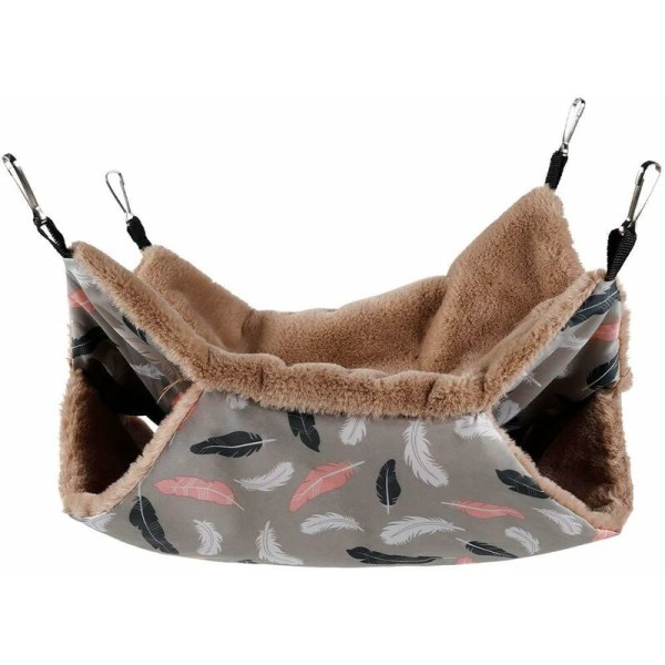 Honey Glider Pet Hammock Hot Hammock (kaffefjær 34*34 cm),