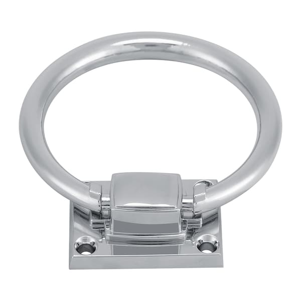 Skinnende Sølv Drop Pull Ring Tre Dørhammer Stolhåndtak 111x56x38mm