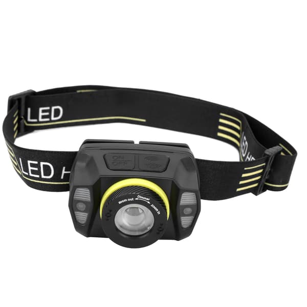 XPG LED Sterk Lysstyrke Frontlys Risteinteraksjon Zoom Innebygd Batteri USB-lading