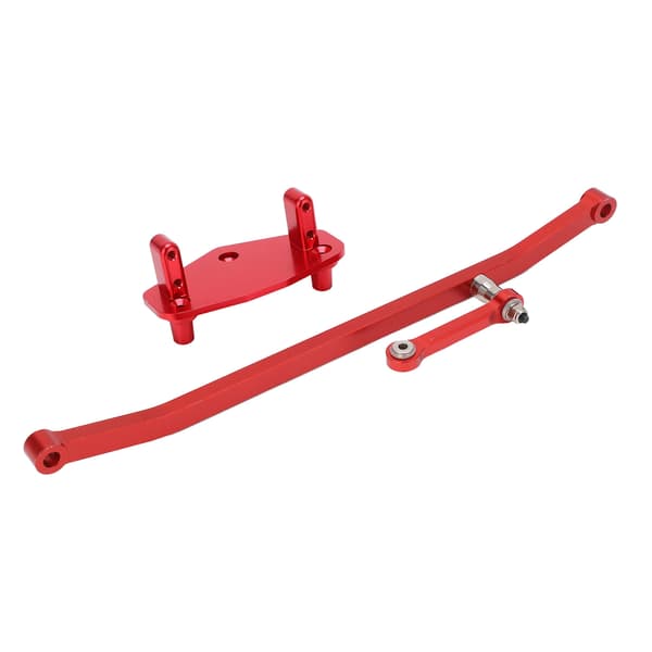 RC Aluminium Styrestangsforbindelse Servo Mount Base Sæt til LOSI LMT 4WD Solid Axle 1/8 Monster Truck Rød