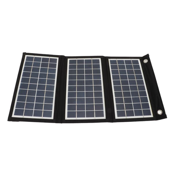 Foldbar 15W 5V Dual USB Højeffektiv Polykrystallinsk Silicium Soloplader til Udendørs Camping