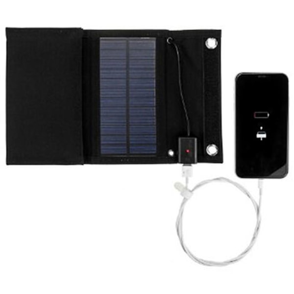 5 vikbar solladdare är bekväm att bära V DC power utomhus äventyr vandring camping resor