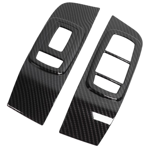 2 stk. Karbonfiber Vindusbryter Panelramme Erstatning for Dodge Challenger 2015-2021