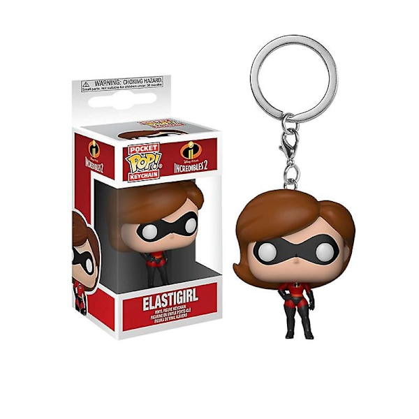 The Incredibles Keychain Anime Figurine -keräilysarjakuvalaukku Avaimenperä riipuspussi koristeena lahja Baby