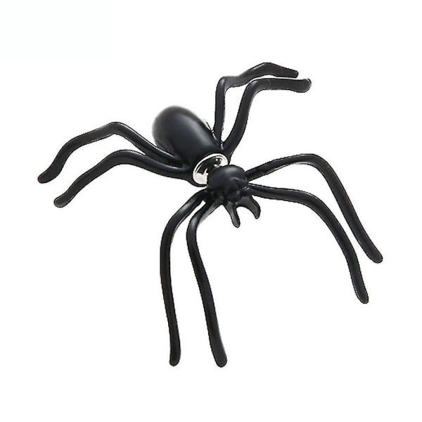 øreringe Dobbeltsidet Puncture Halloween Spider Sort legeret ørestikker til festival