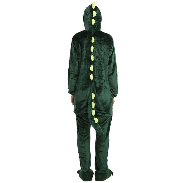 Dinosaur conjoined animal pyjamas Halloween rollespil XL Green