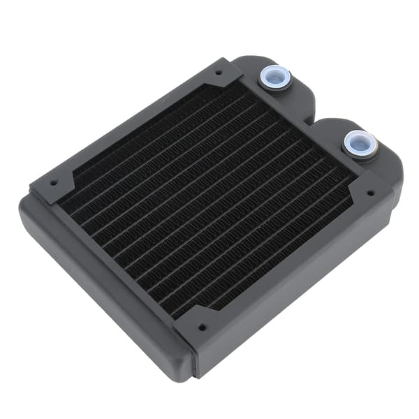 Computer Vandkøling Kobber Radiator 14 Rør CPU Køler Køleplade 120mm G1/4