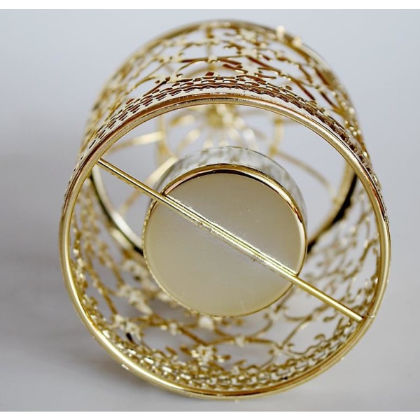 Metallhåndverksprodukter, lysestaker for fuglebur, familiebryllup Rose gold