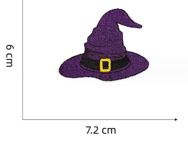 Stykker Halloween Broderede Strygemærker, Selvklæbende Broderi