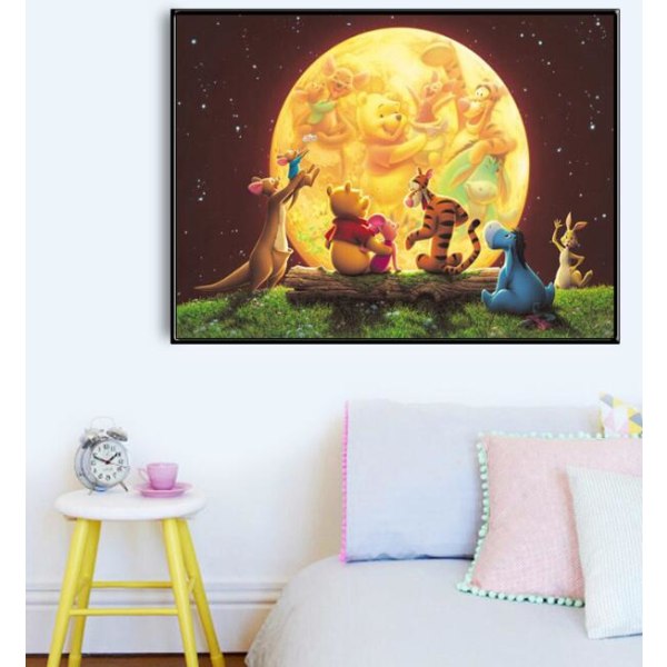 Gjør det selv Winnie The Pooh diamantmaleri (30*40 cm)