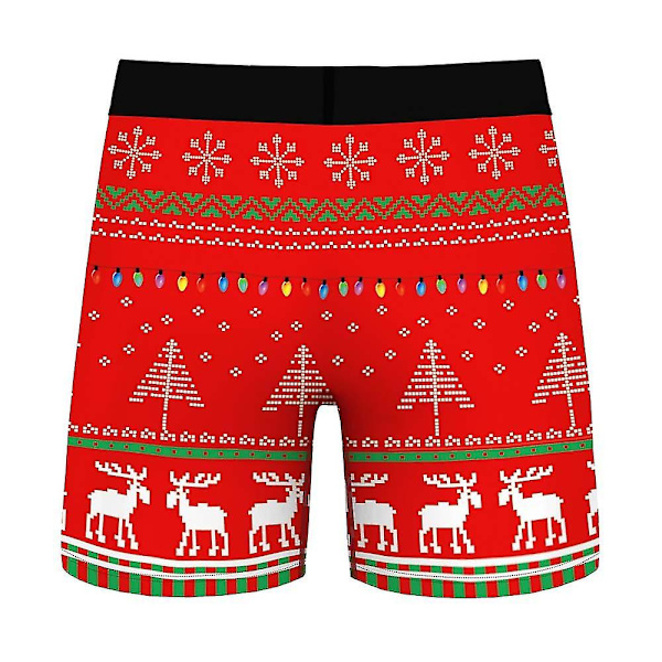 Christmas Boxers Trosor Herr Xmas Underkläder Kalsonger E M