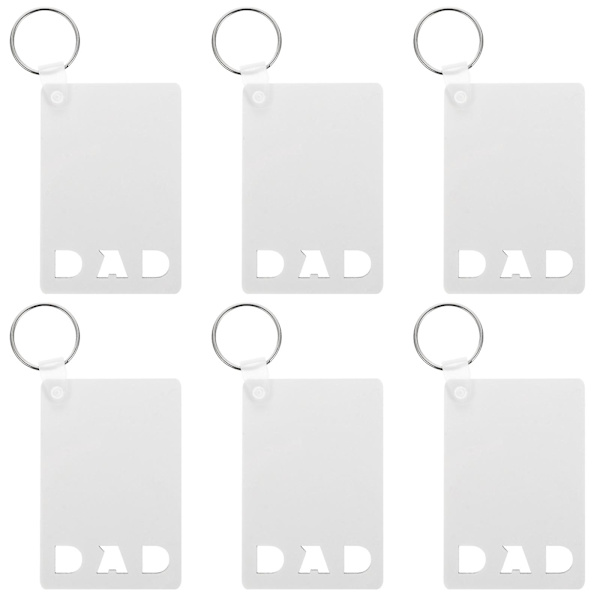 6st DIY Nyckelring Blanks Heart Nyckelring Pictures Sublimation Keychains