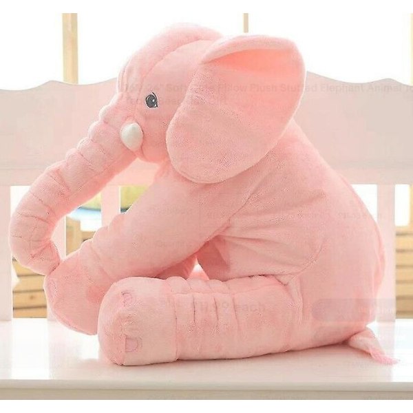 16&quot; Blød sød pude plys udstoppet elefant dyrelegetøj bamse børnegave-1 pink