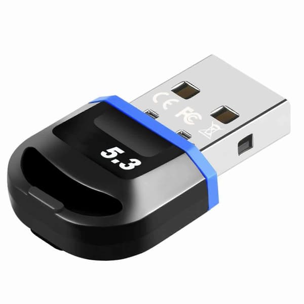 Bluetooth USB-adapter 5.3-dongle for rask dataoverføring, driverfri, PC-kompatibel
