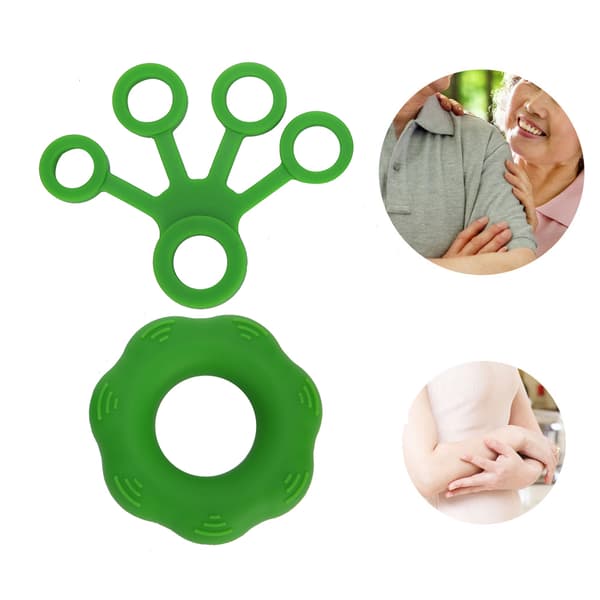 Finger Pull Ring Modstandstræningsbælte Håndstyrketræner Mørkegrøn