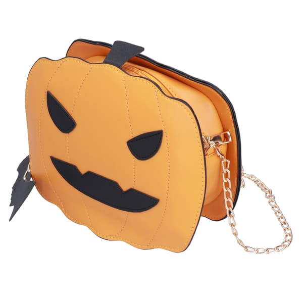 Stor Halloween Godisväska Brun Pumpaformad Axelväska