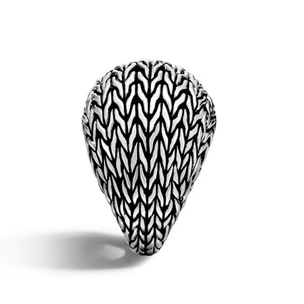 Punk Bird Nest Band Menn Kvinner Bankett Cocktail Party Finger Ring Bursdagsgave US 10