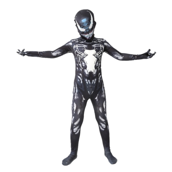 Spider Cosplay Outfit Cosplay barndräkt för hela kroppen 120cm