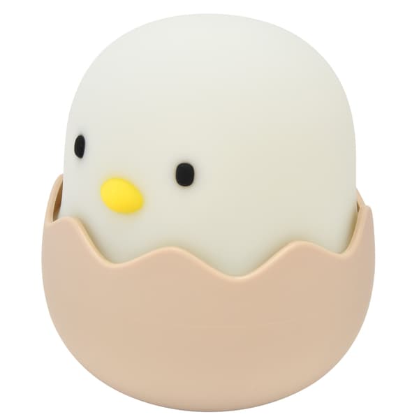 3D Søt Silikon Kylling Eggeskall Nattlys Barnerom Lampe