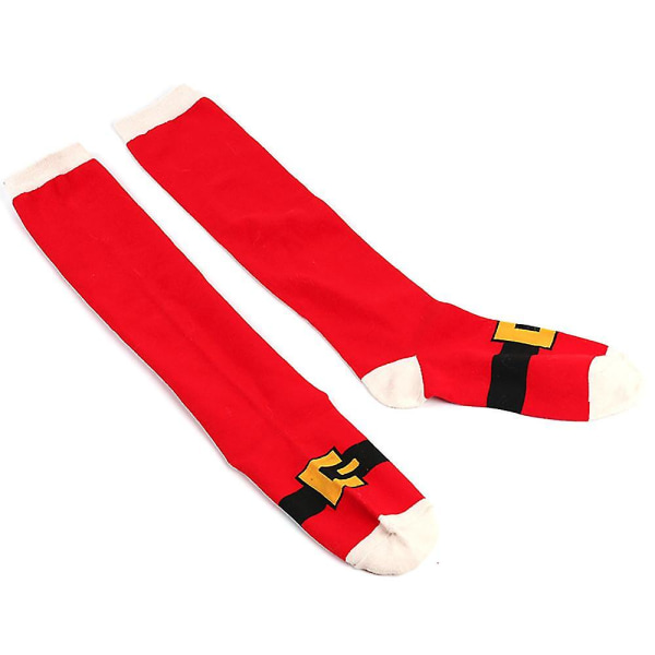 Kvinder Mænd Julestrømper Nyhed Sjov Julemand Long Xmas Socks
