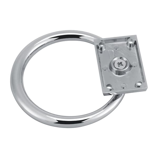 Skinnende Sølv Drop Pull Ring Tre Dørhammer Stolhåndtak 111x56x38mm