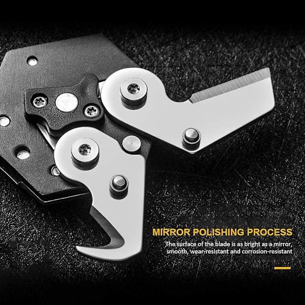 Nyckelring i rostfritt stål Hexagon Form Bärbar Multi Tool Fickstorlek Pocket Tool