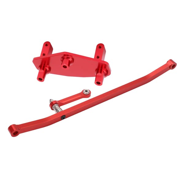 RC Aluminium Styrestangsforbindelse Servo Mount Base Sæt til LOSI LMT 4WD Solid Axle 1/8 Monster Truck Rød