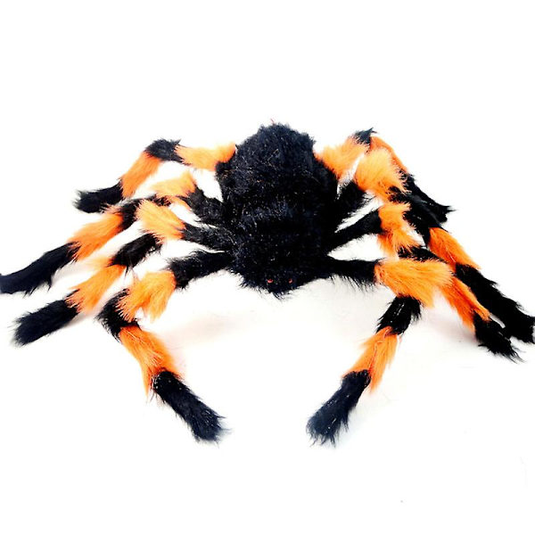 50cm simulert spøk stor edderkopp leketøy Halloween fest green