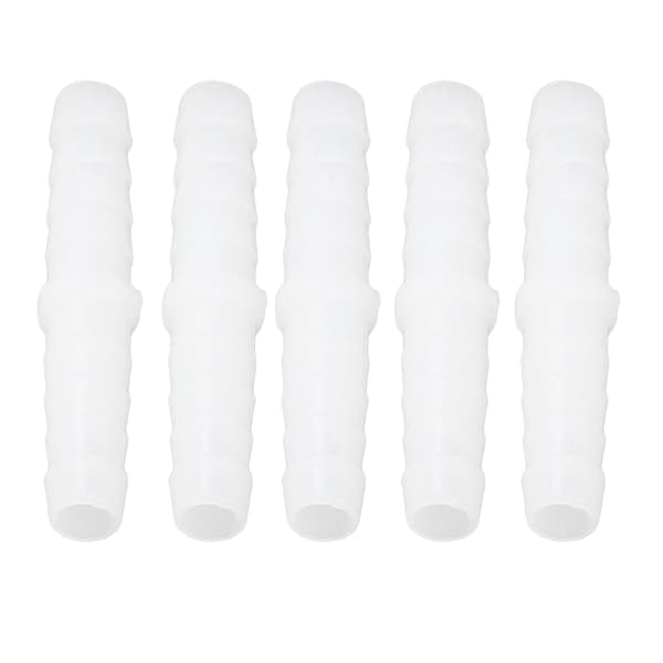 10 stk. 6 mm plastslange Barb Fitting Rett Lik Barbed Splicer Mender Joint Adapter
