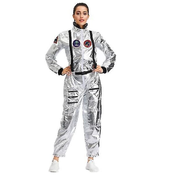 Astronaut Spacesuit Jumpsuit Halloween Cosplay M women1